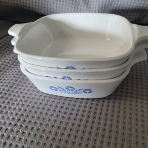 Vintage Corning ware - Set of 3 petite pans